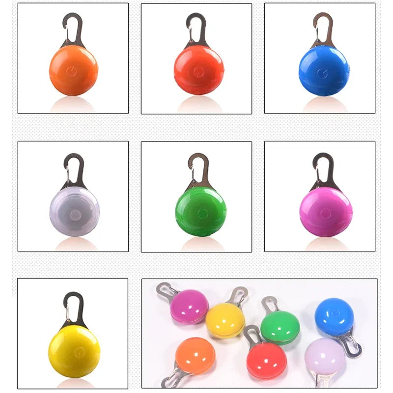 LED Dog Collar Luminous Glowing Pendant Pet Leads Glow Accessories Bright Necklace Luminous Collar Night Safety Decoration