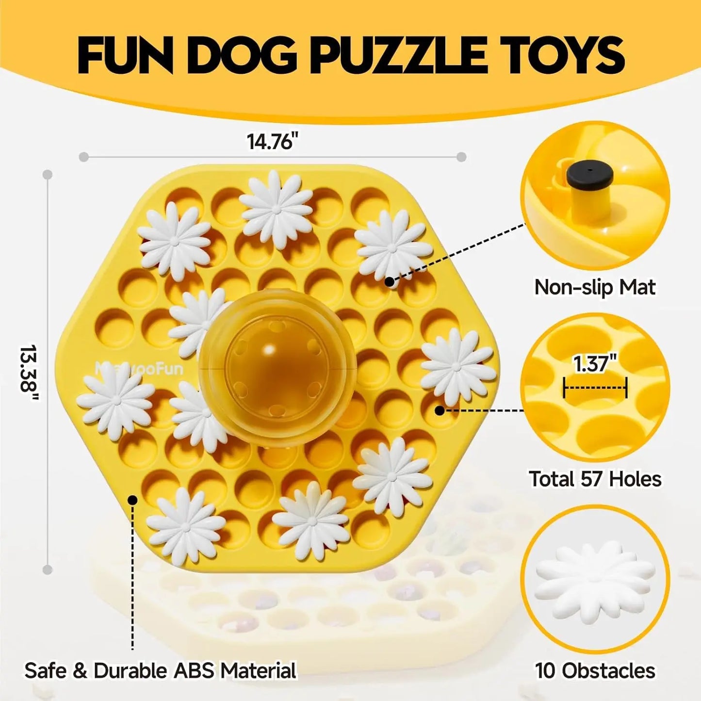 MEWOOFUN Dog Puzzle Toy Dog Food Puzzle Feeder Toys for IQ Training Dog Puzzles Dog Treat Puzzle Toys for Mental Enrichment