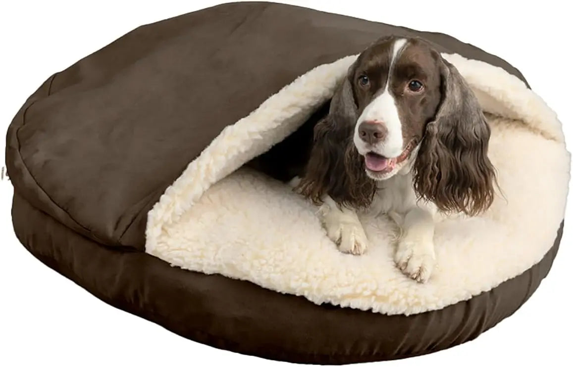 Villa 24 Inch Shredded Memory Foam Dog Bed for Small Sized Dogs 24x19x7 Inch 2013 Orthopedic Dog Bed with Removable Washable Cover