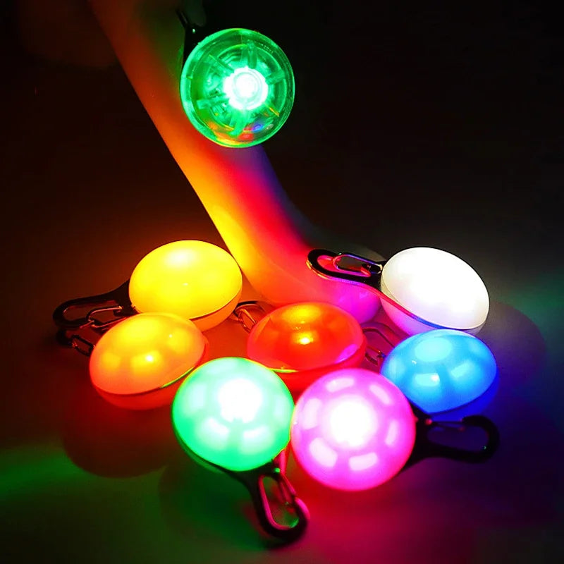 LED Dog Collar Luminous Glowing Pendant Pet Leads Glow Accessories Bright Necklace Luminous Collar Night Safety Decoration