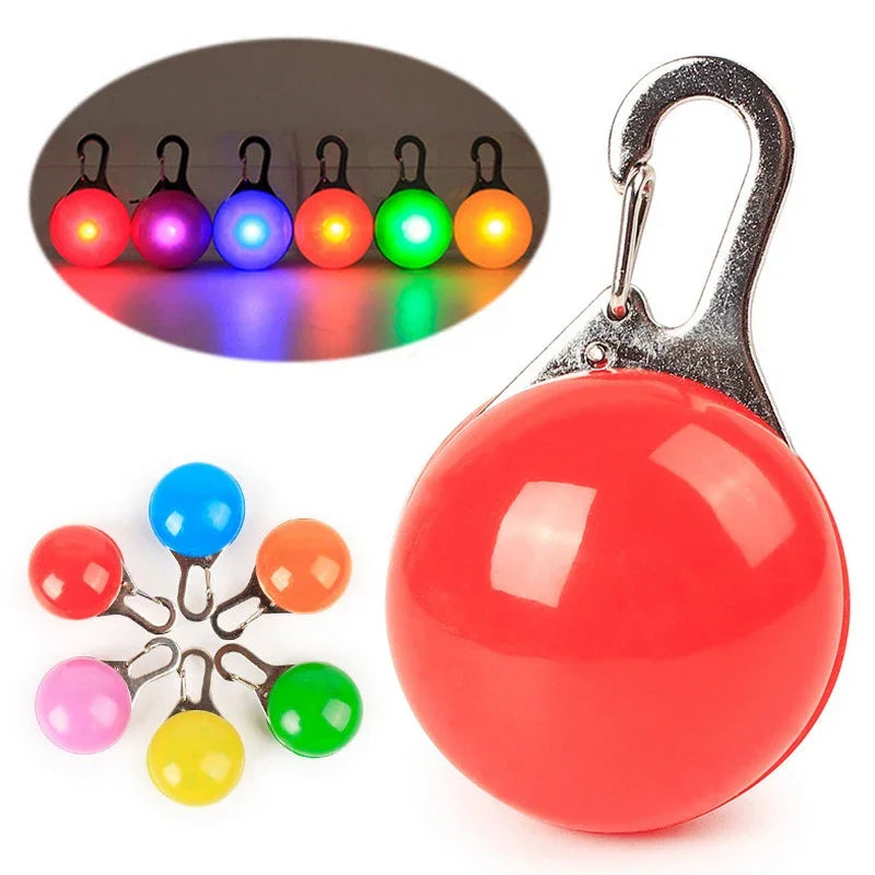 LED Dog Collar Luminous Glowing Pendant Pet Leads Glow Accessories Bright Necklace Luminous Collar Night Safety Decoration